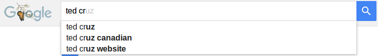 Is Ted Cruz Canadian?  Google thinks so